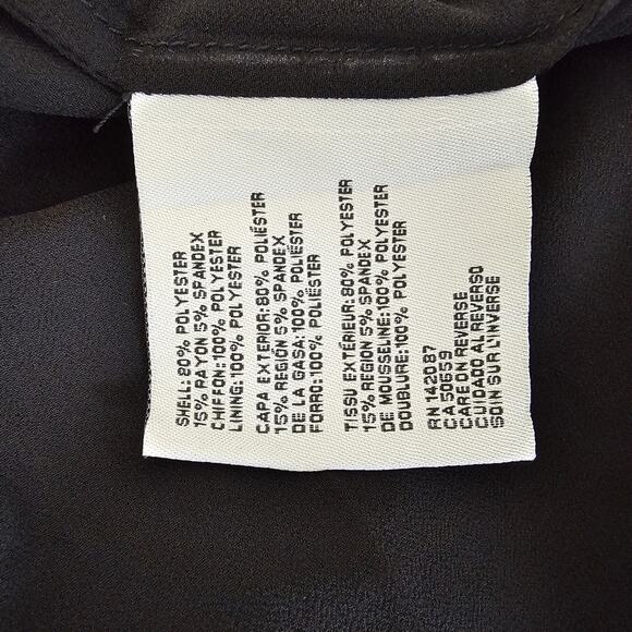 NWT Simply Noelle Black Chiffon & Knit Zip-Up Jacket, Size 4-6**

New with tag, - Picture 9 of 9